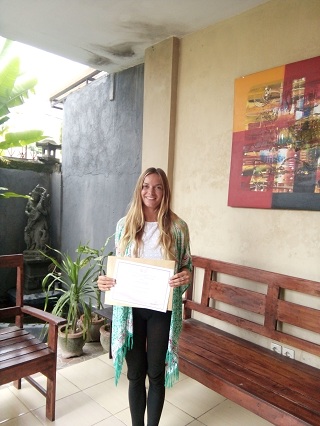 Reeva Bali Spa School Student